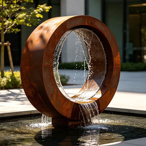 Fontaines en corten SCULPTURE CORTEN
