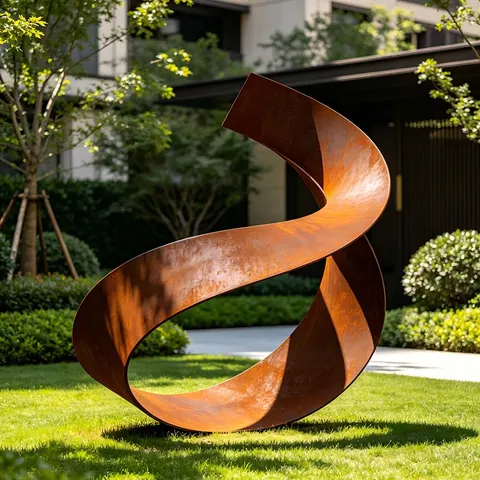 Sculptures de jardin grande taille SCULPTURE CORTEN