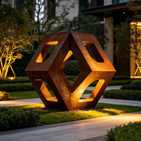 Sculptures pour terrasse et patio SCULPTURE CORTEN